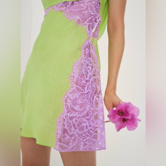 For Love and Lemons Silky Slip Dress, Size S - Picture 4 of 16